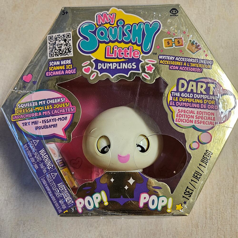 WowWee My Squishy Little Dumplings Dart Gold Special Edition Toy